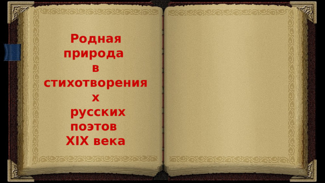 Родная природа в стихотворениях  русских поэтов ХIХ века